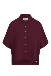 KIMONO - Linen Shirt Berry
